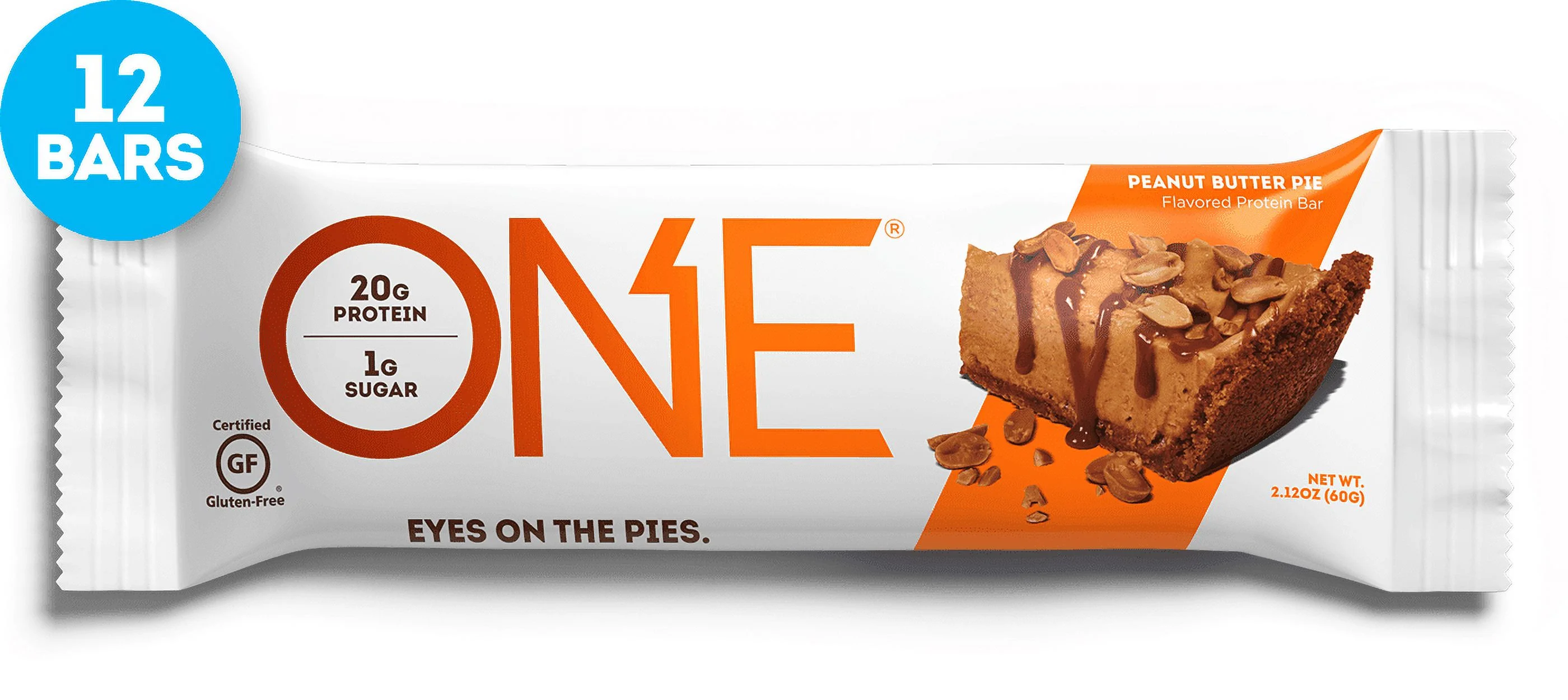 ONE Protein Bar, Peanut Butter Pie, 20g Protein, 12 Ct