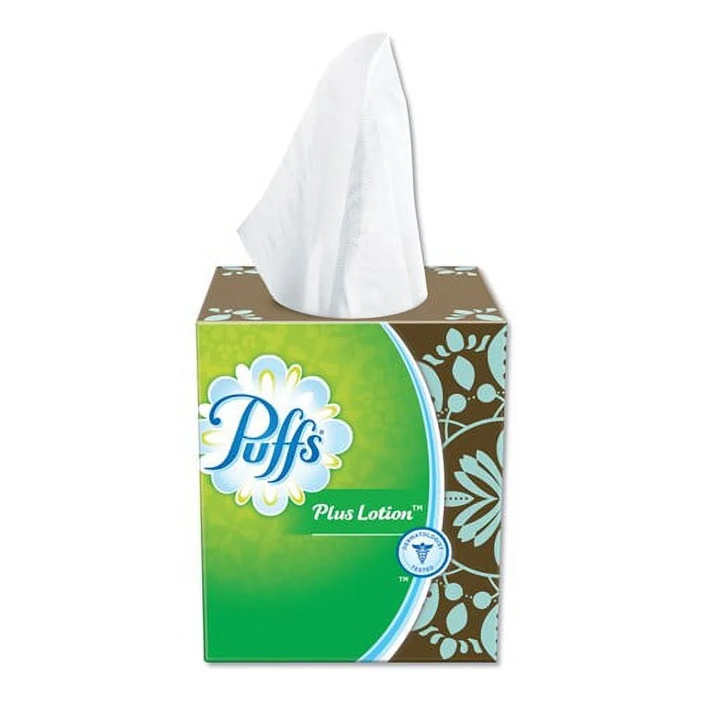 Puffs 34899 Plus Lotion Facial Tissue - 56 Sheets Per Box - 24 Boxes Per Carton