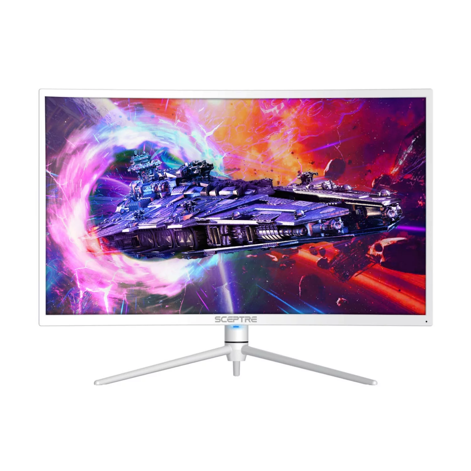 Sceptre 27-Inch Curved Nebula Series 16:9 2560x1440 Gaming Monitor (White)