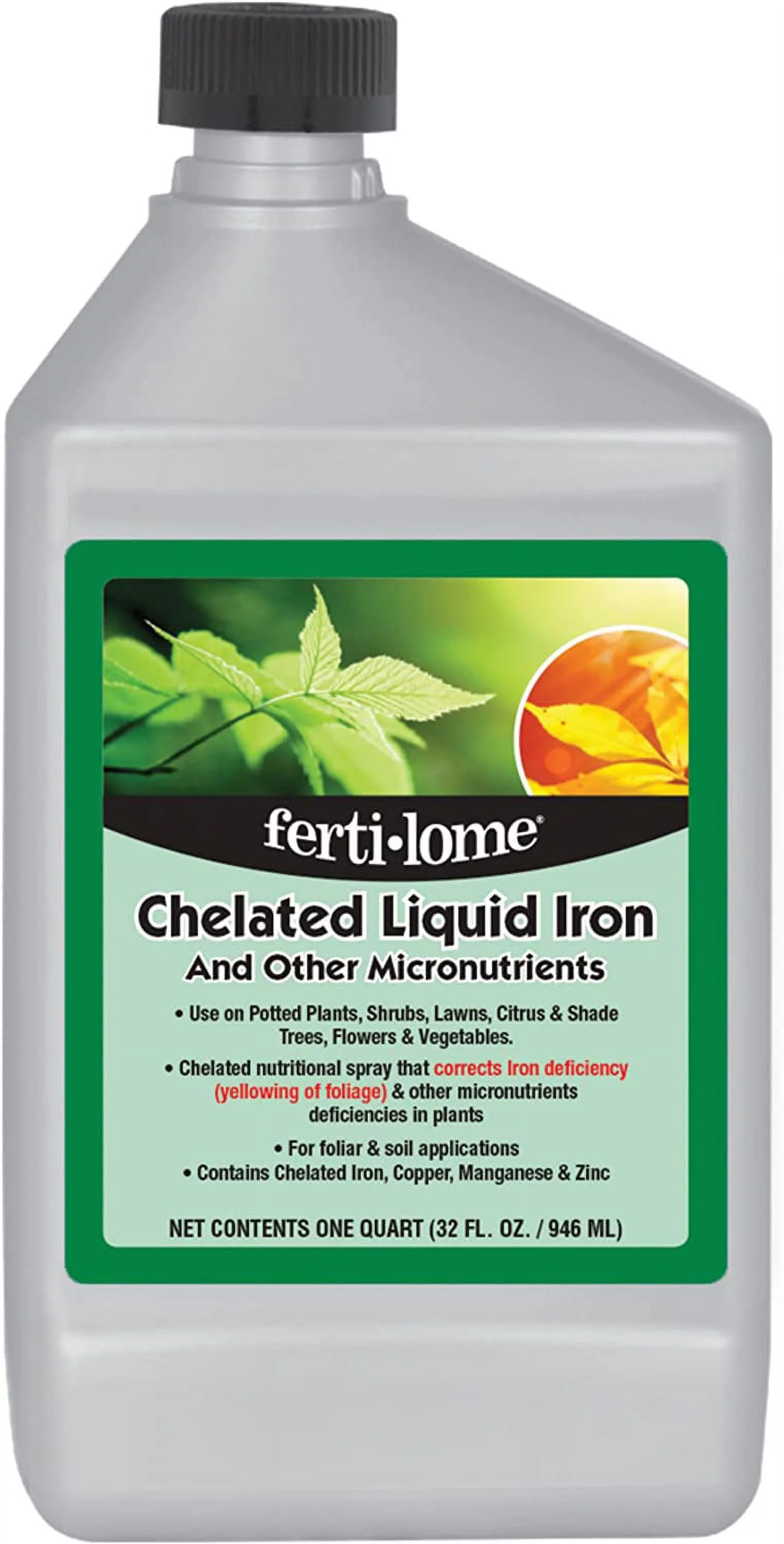 Fertilome (10630) Chelated Liquid Iron and Other Micronutrients (32 oz)