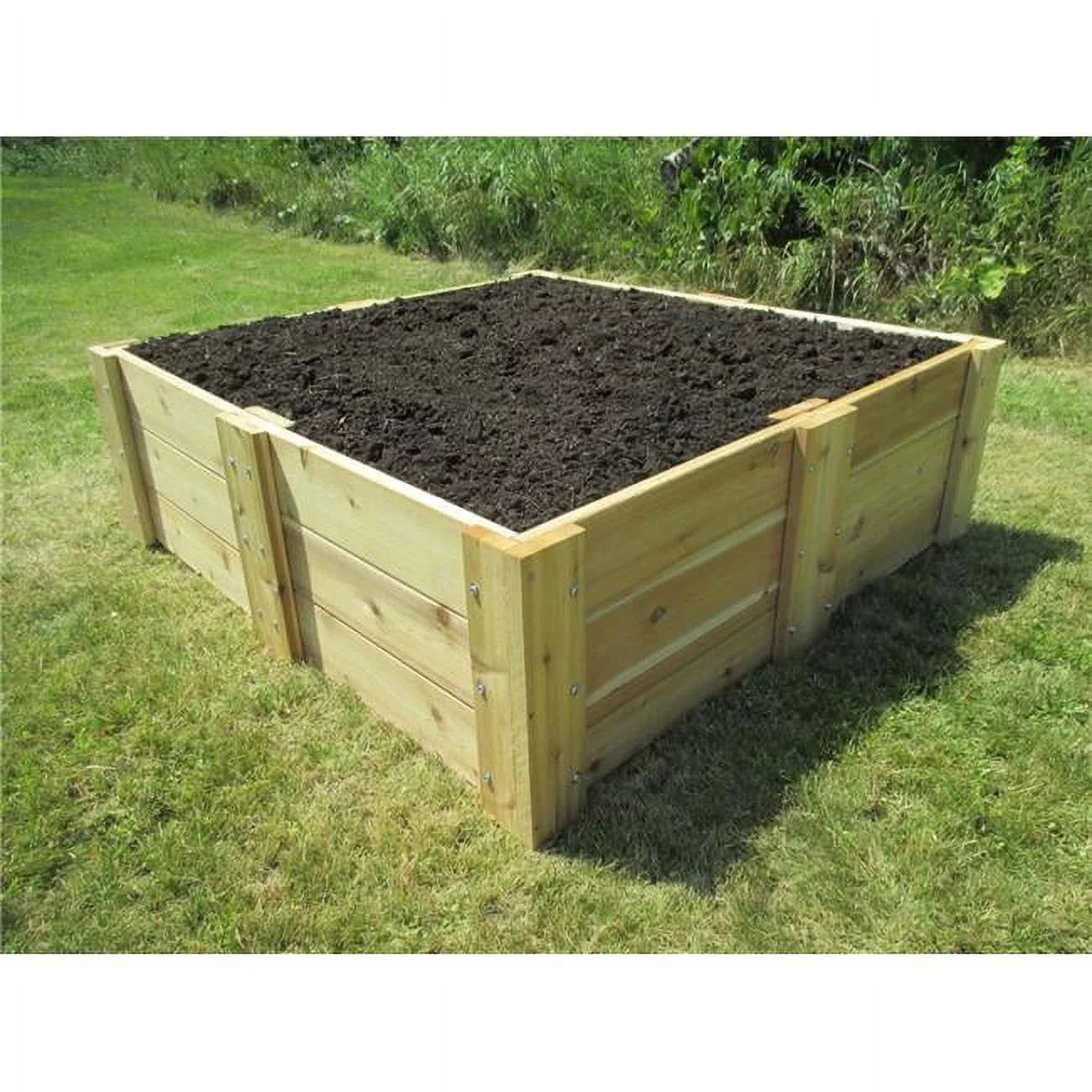 Infinite Cedar RB4x4x16.5 Deep Root Cedar Raised Garden Bed, 4 ft. x 4 ft. x 16.5 in.