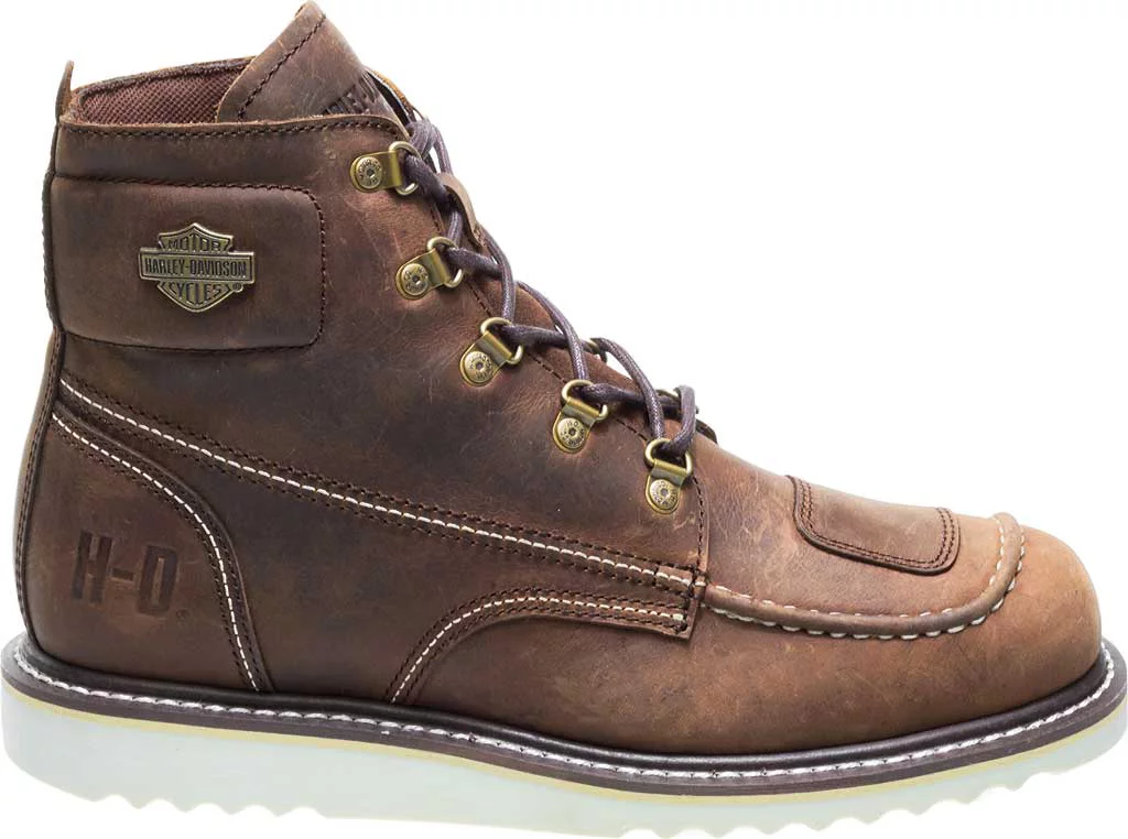 HARLEY-DAVIDSON FOOTWEAR Womens Hagerman Motorcycle Boot BROWN