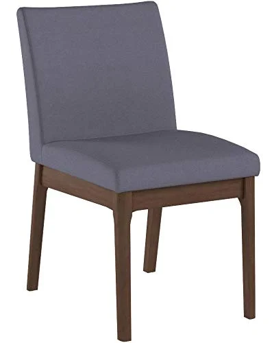 christopher knight home 298987 kwame walnut finish dining chair (set of 2), dark gray