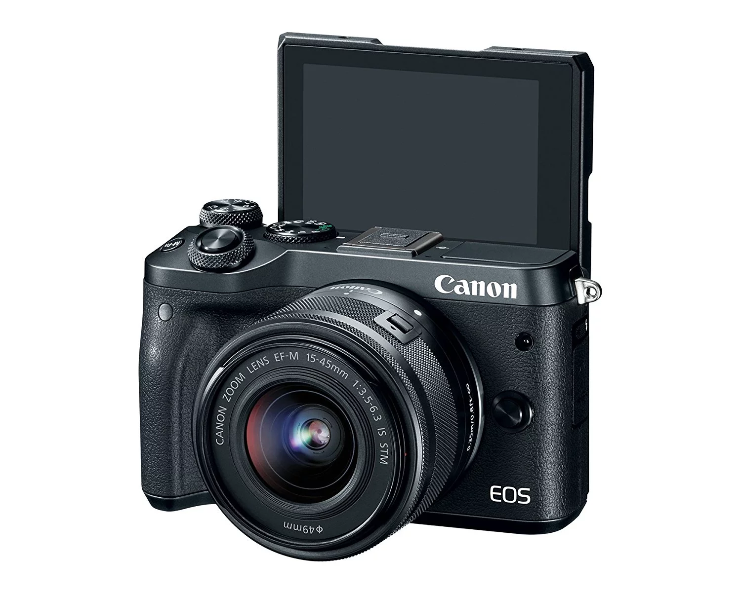 Canon EOS M6 Mirrorless Digital Camera with 15-45mm Lens (Black) - International Version