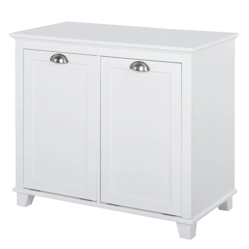 Tilt-Out Laundry Sorter Cabinet, Bathroom Storage Organizer