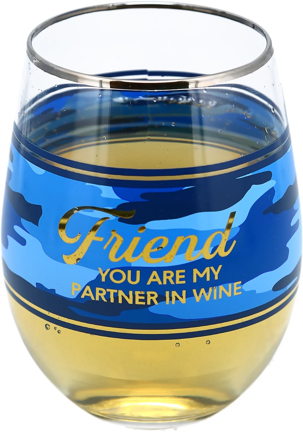 Friend - 18 oz Stemless Wine Glass