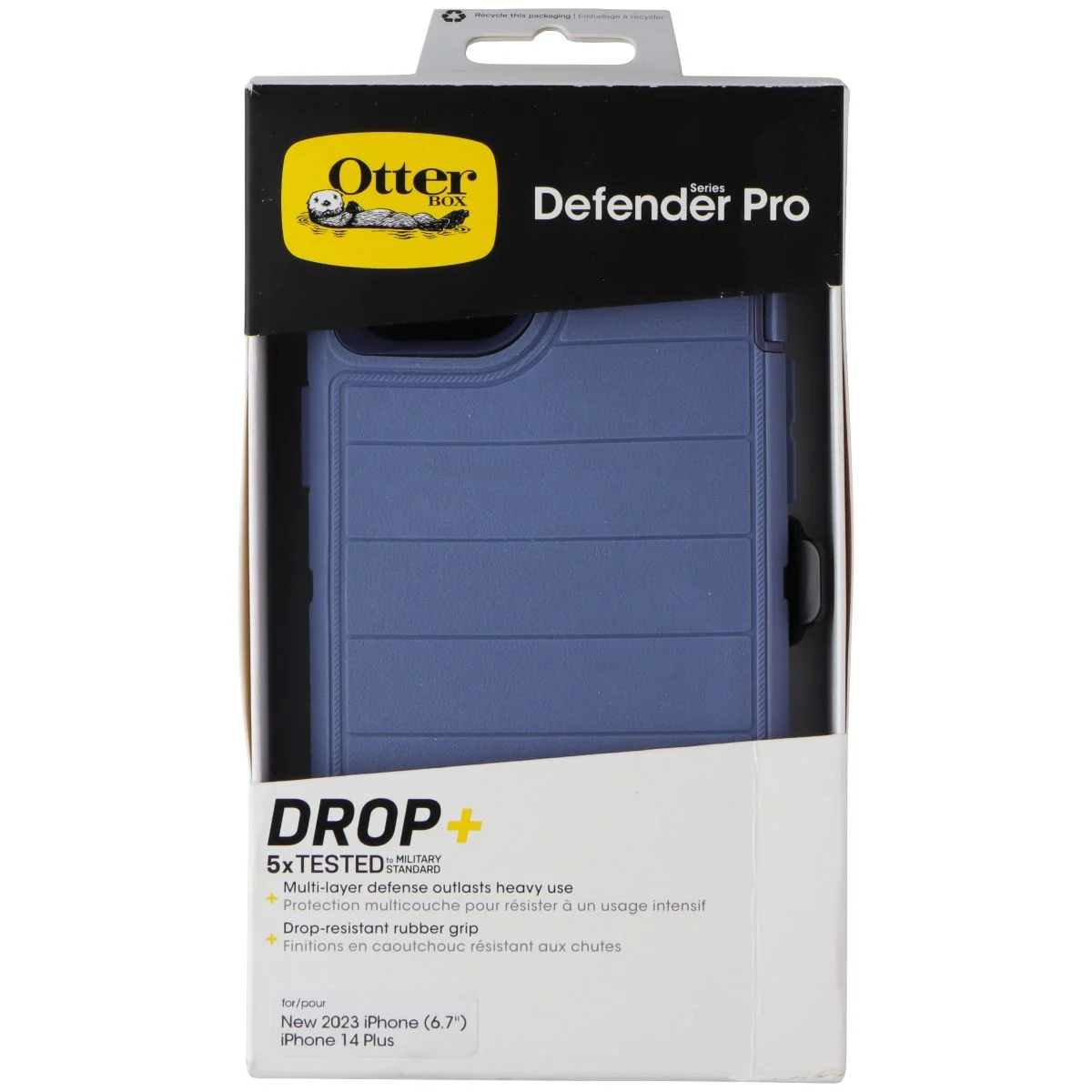OtterBox Defender Series Pro Case for iPhone 15 Plus/14 Plus - Baby Blue Jeans