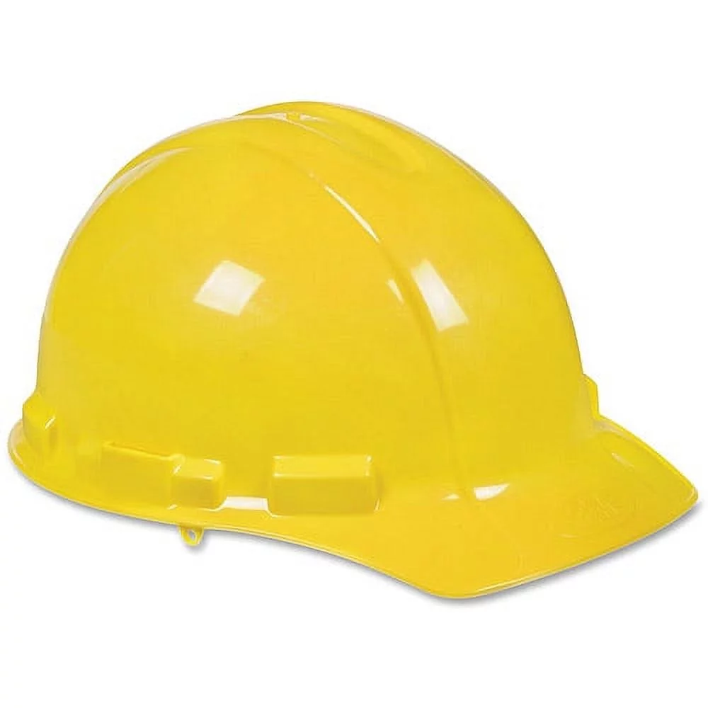 3M Non-Vented Hard Hat with Ratchet Adjustment, Yellow