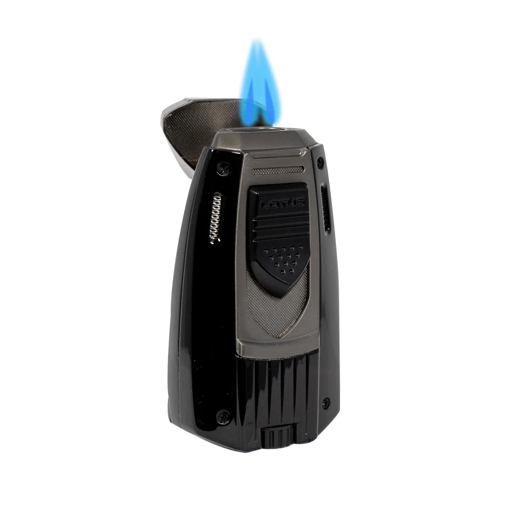 Lotus Mariner Twin Pinpoint Torch Lighter - Black