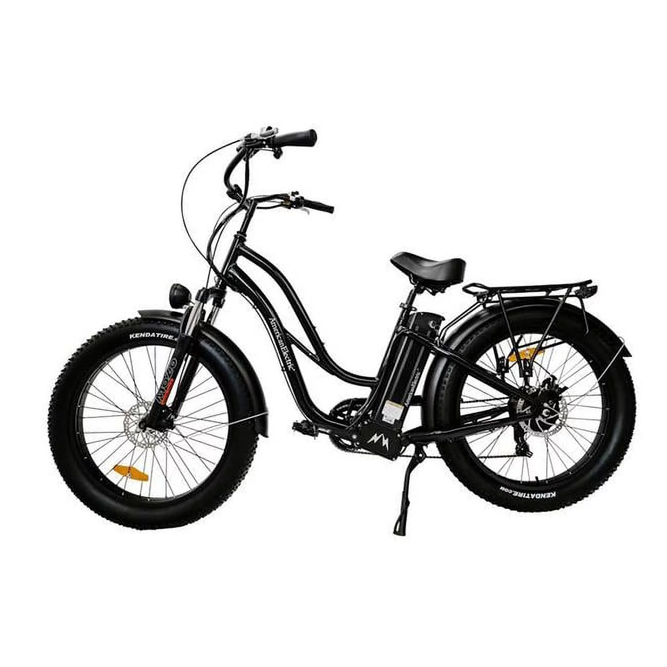 750W Fat Tire Electric Bike, Army Green