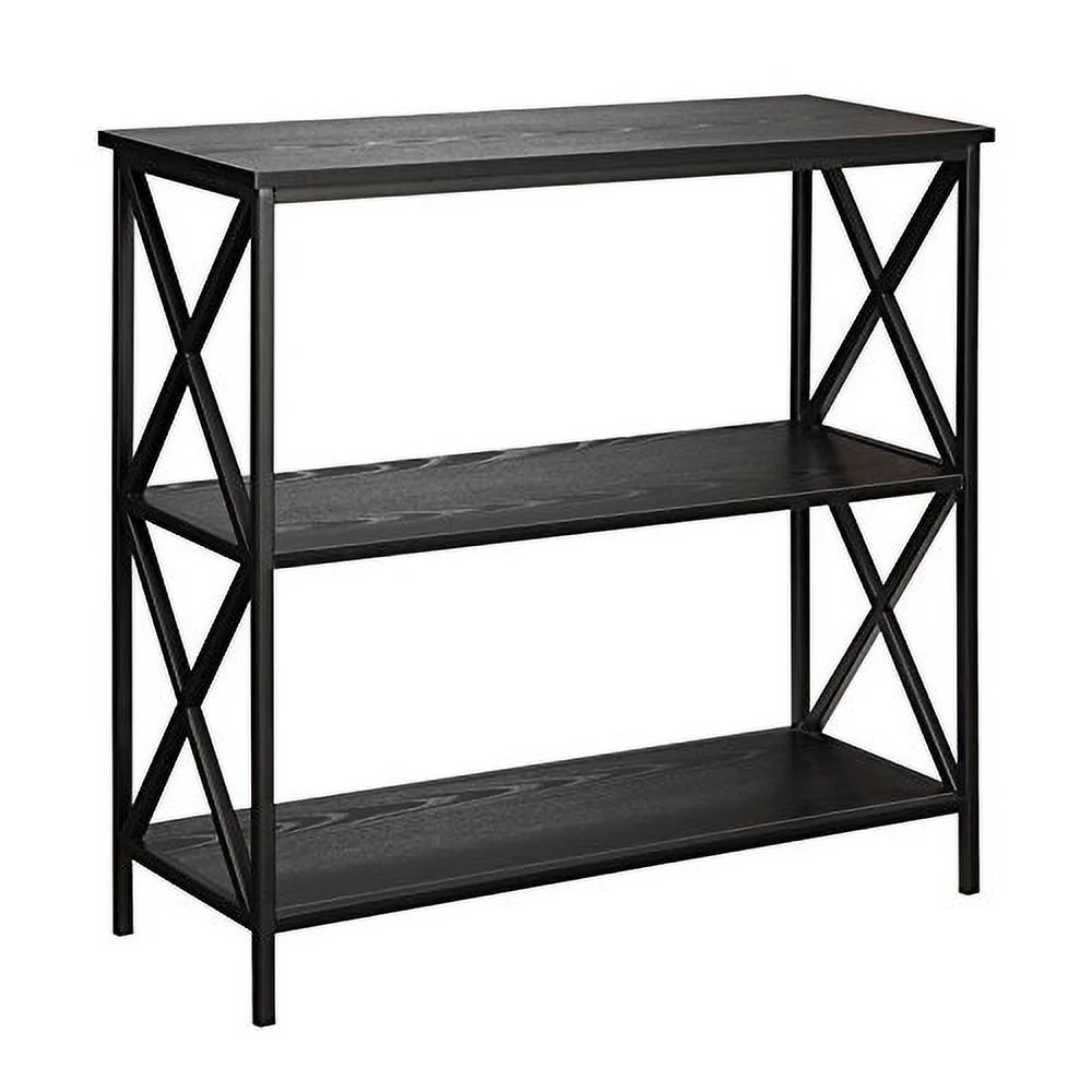 Scranton & Co 2 Shelf Bookcase in Black