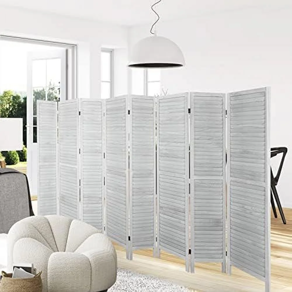 WTYNKAE 6 Panel Room Divider   Room Divider Temporary Wall  Extra Wide Folding Room Dividers and Privacy Screens  Portable Freestanding Room Dividers for Bedroom Studio Apartment Dorm (Bu