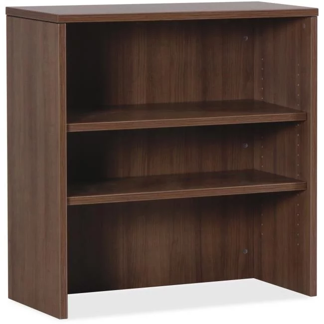 Lorell  Stack Bookcase - Walnut - 36 x 36 x 14.8 in.