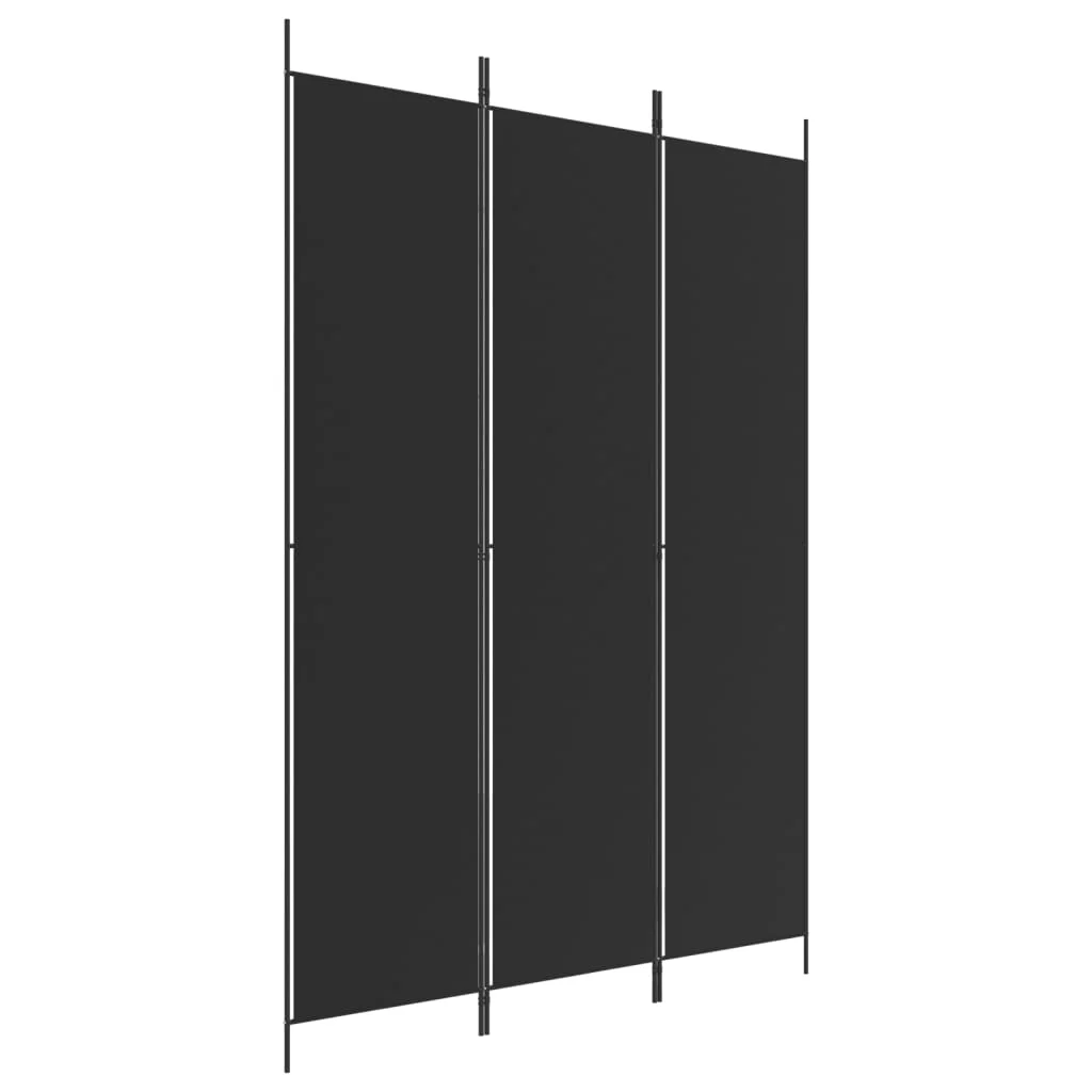 Anself 3-Panel Room Divider Black 59.1
