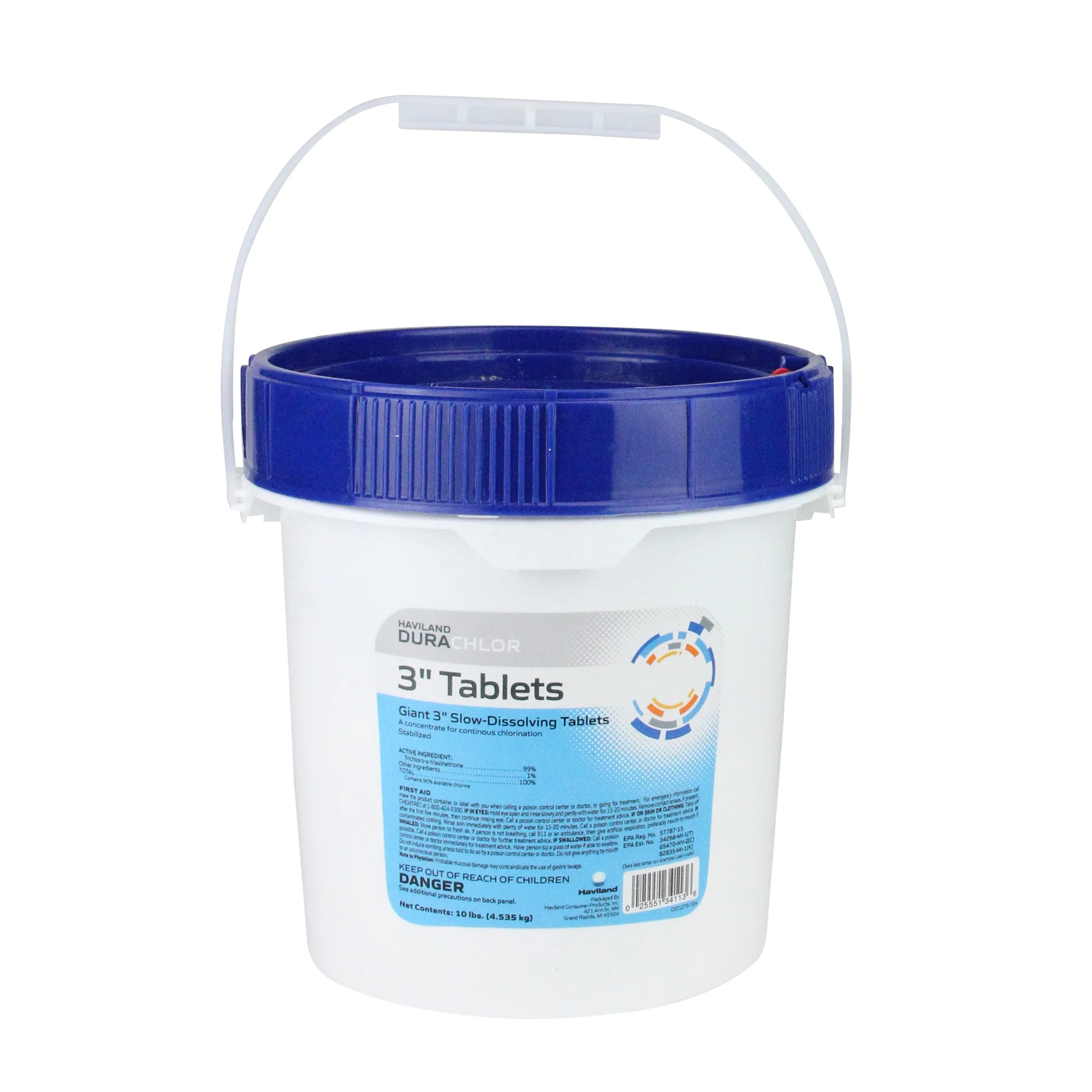 Pool Central Haviland Durachlor Swimming Pool 3” Chlorine Tablets 10 lbs