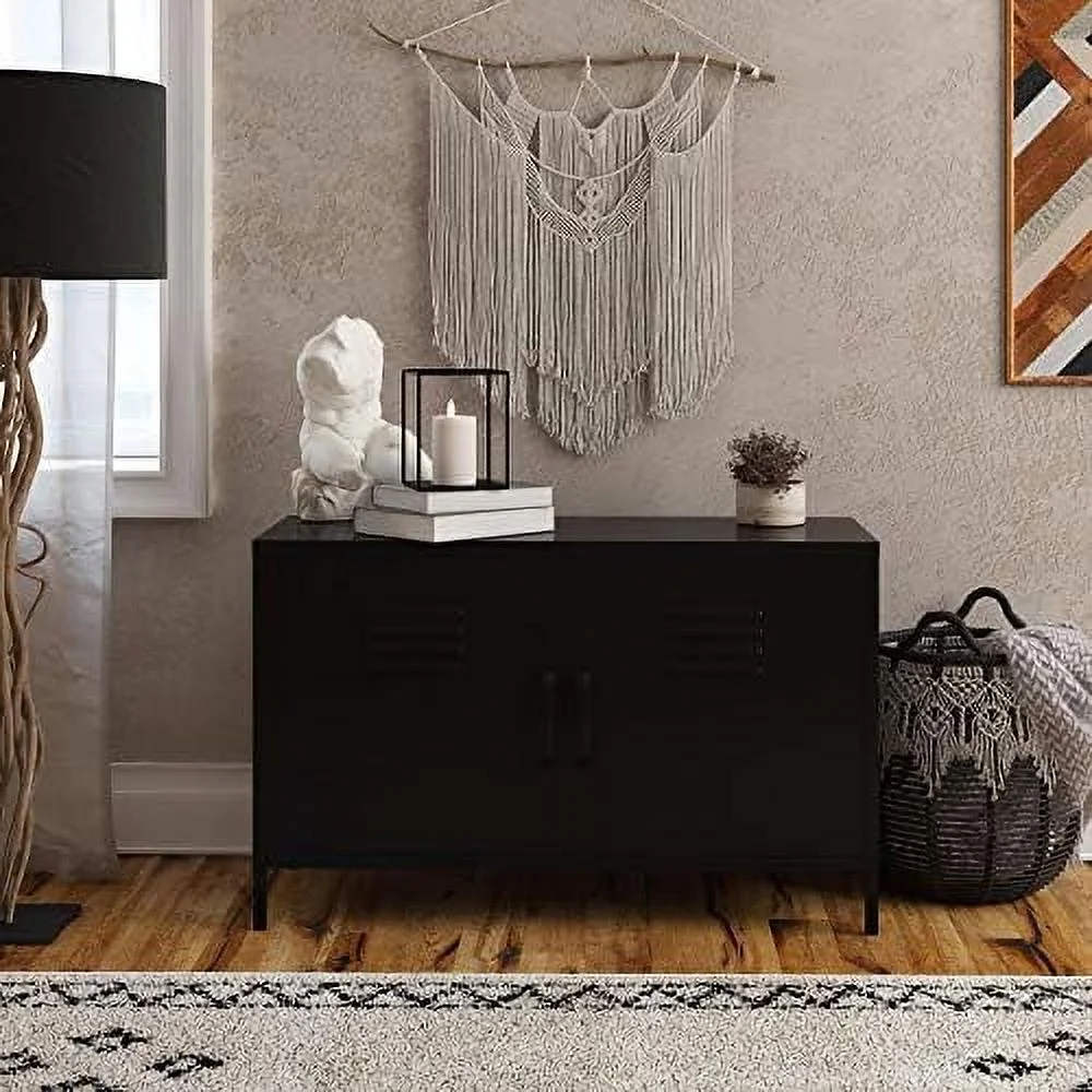 GVJMTKP Shadwick 2 Door Wide Metal Locker Accent  Cabinet  Pale Green