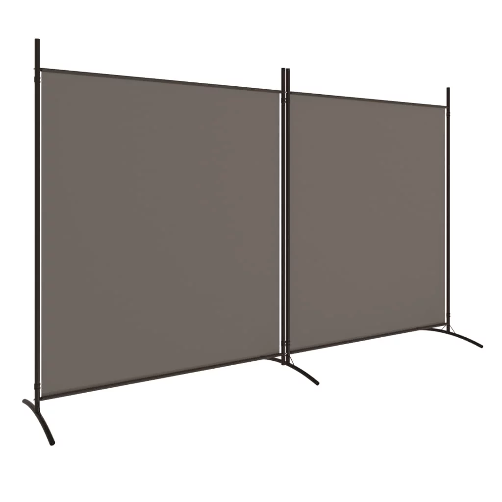 Anself 2-Panel Room Divider Anthracite 137