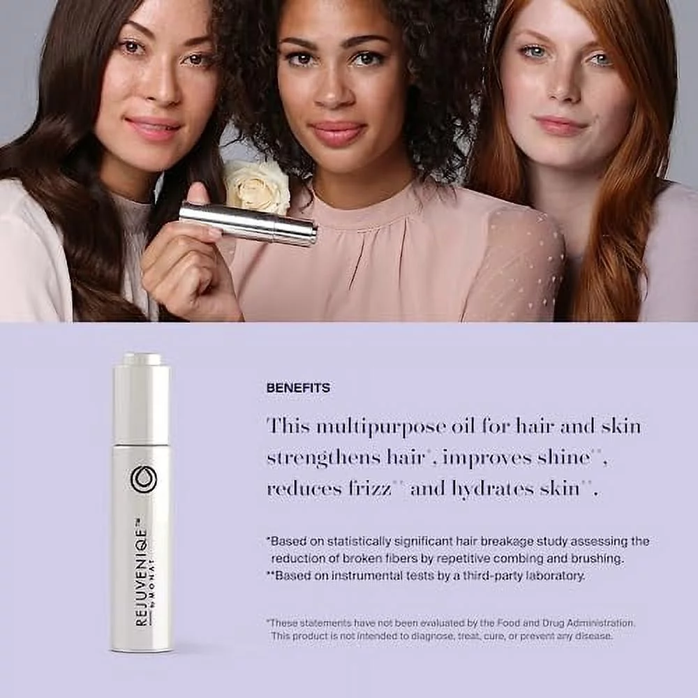MONAT REJUVENIQE® Oil Multi-Purpose Hair & Skin Treatment with 13+ Natural Plant and Essential Oils, Hydrates and Strengthens, 30 ml (1.0 fl.oz.)