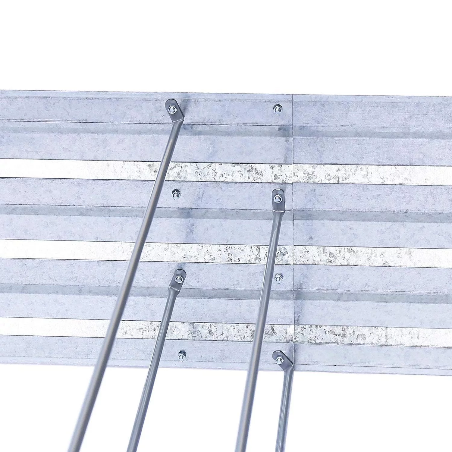 FOYUEE Galvanized Steel Metal Raised Garden Beds for Vegetables, Gray