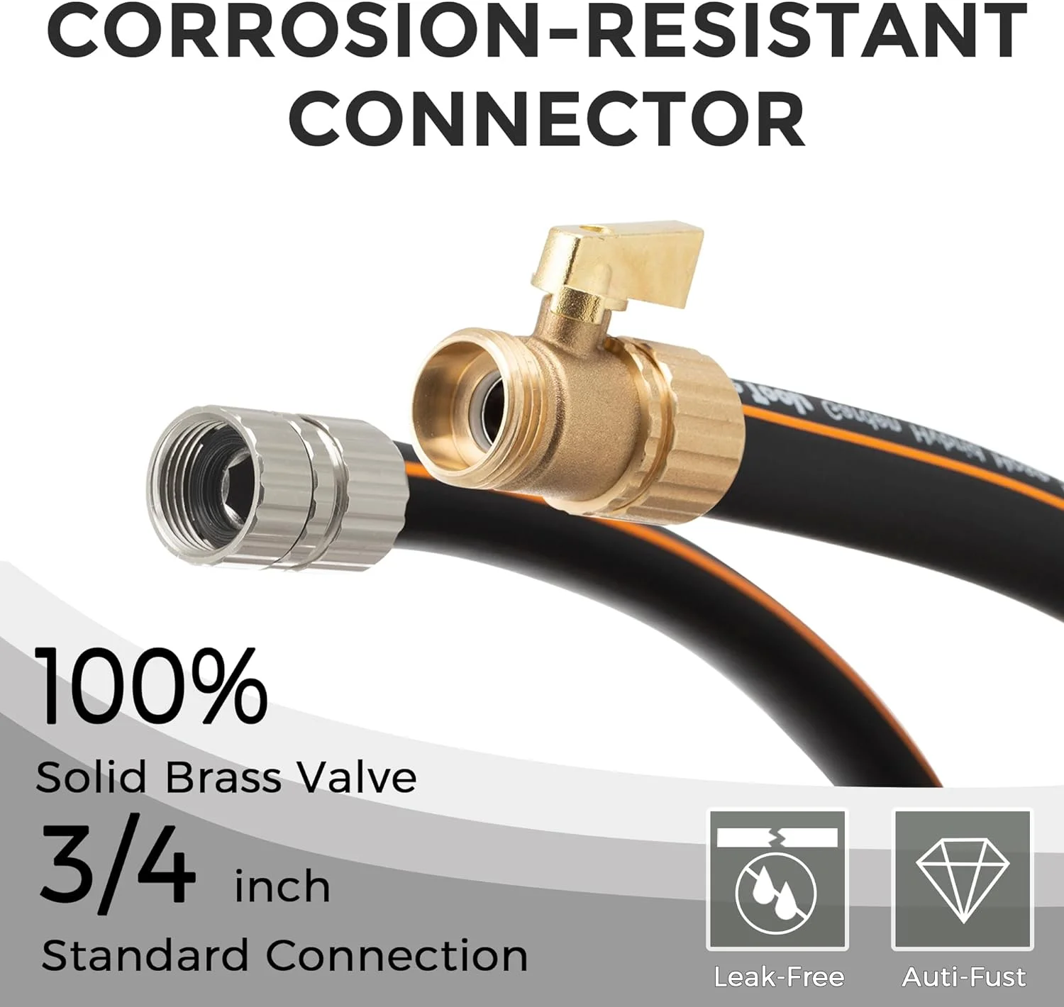 Hybrid Garden Hose 100ft, 5/8