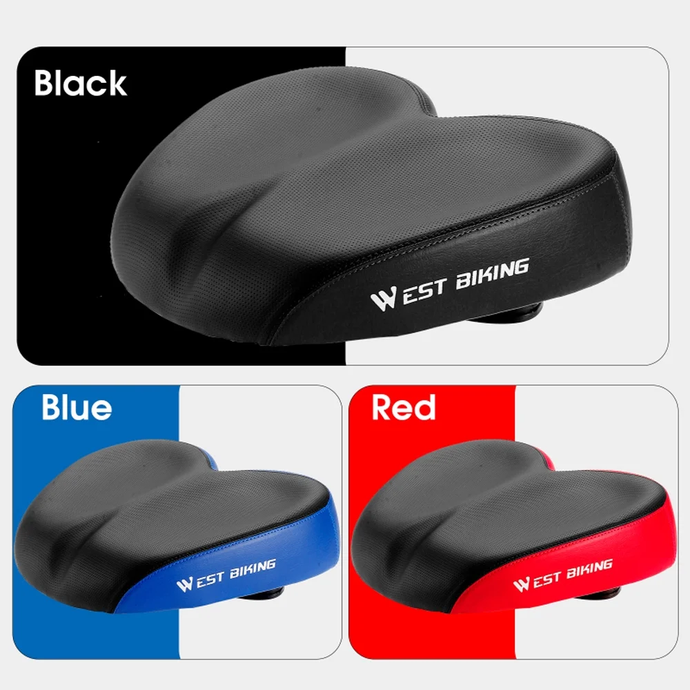 WEST BIKING Bicycle saddle,Widen Thicken Road Distance Saddle Soft Widen Bike Cushion Bike Seat Cushion BUZHI Wemay Widen Men Women Men Women Road