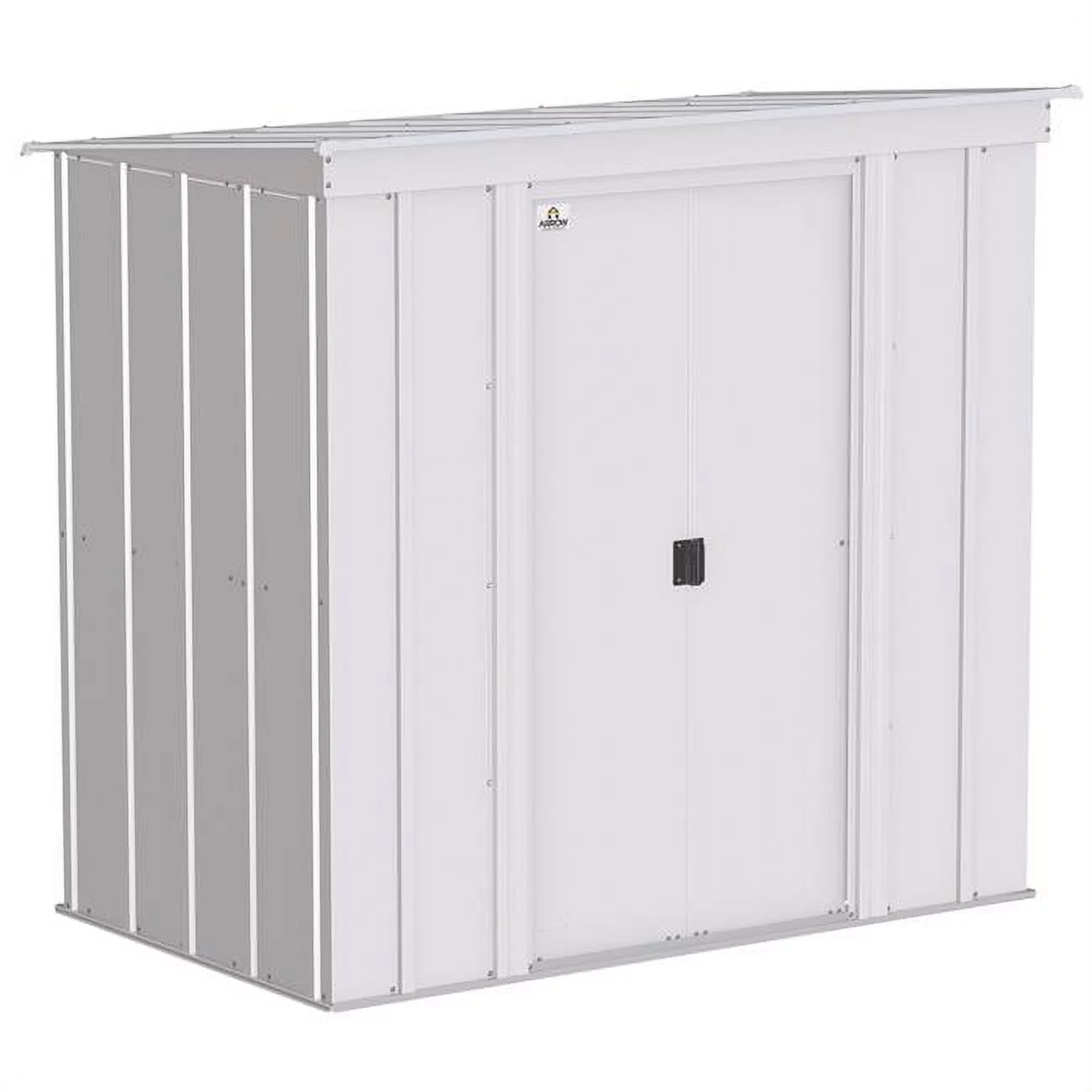 Arrow CLP64FG 6 x 4 ft. Classic Steel Storage Shed, Flute Grey