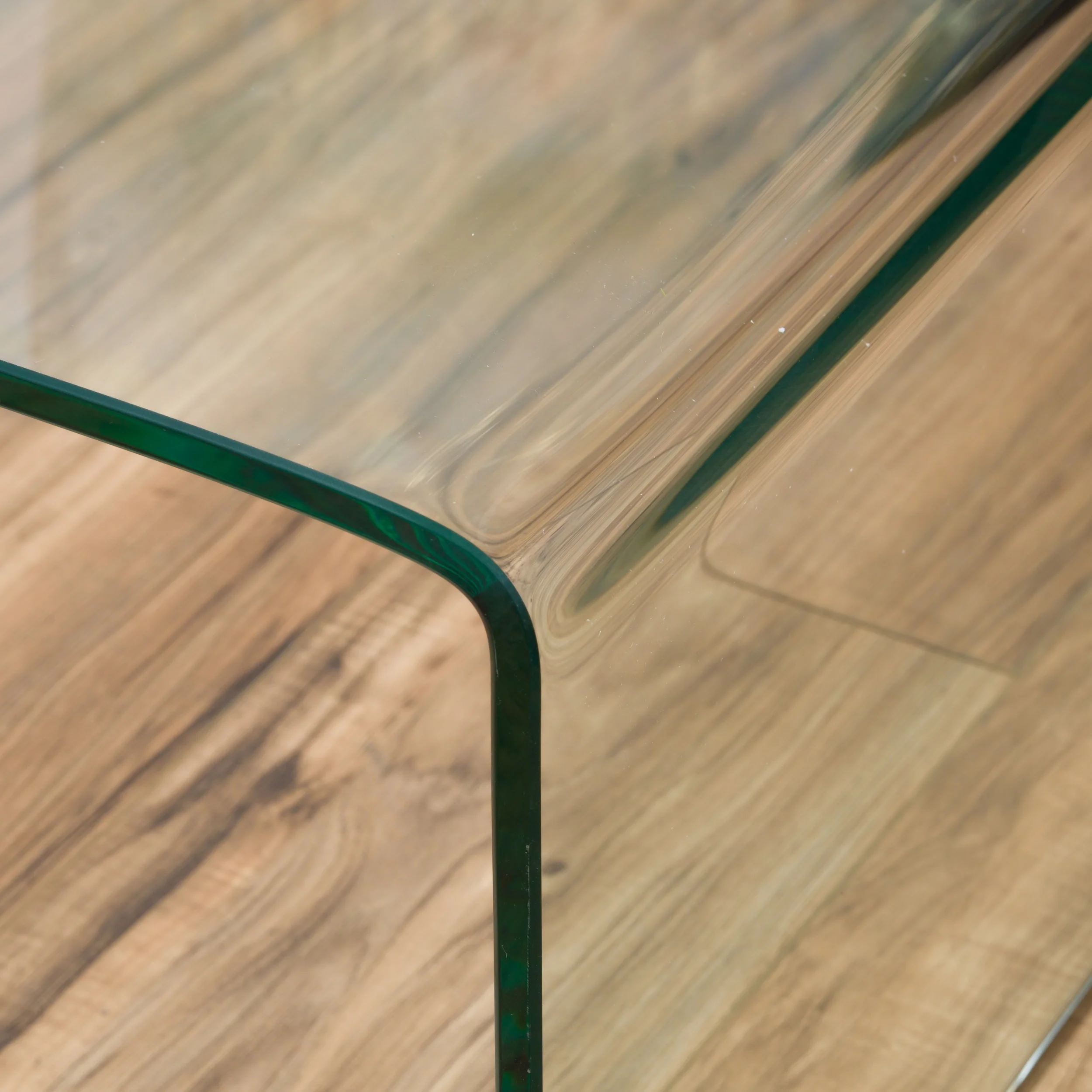 Noble House Roman Tempered Glass Coffee Table, Clear