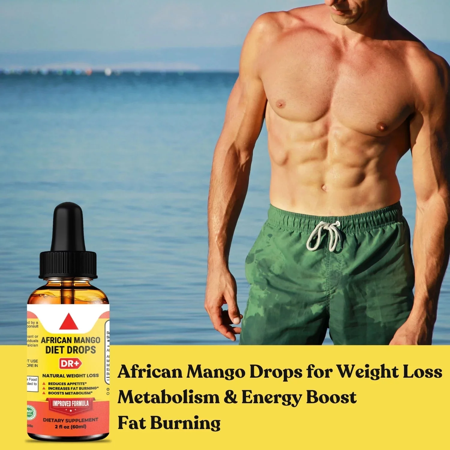 African Mango Wellness Drops - Diet Drops Suppress Appetite Burn Fat Boost Energy Fast Results 2oz