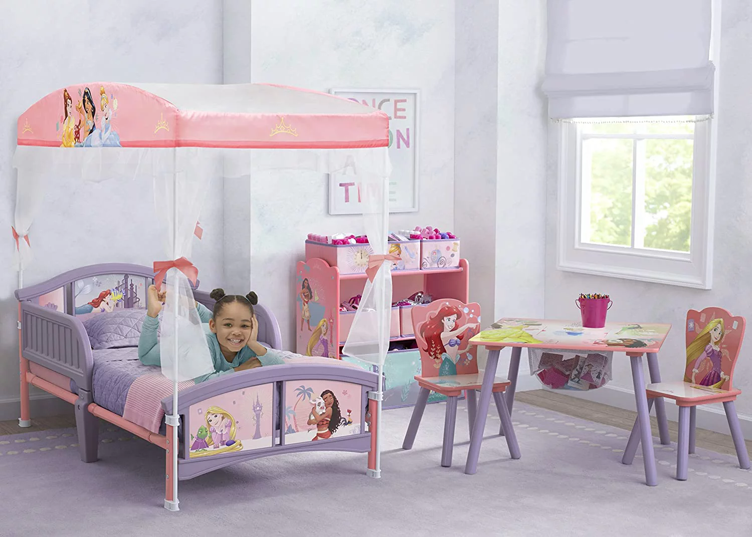 Delta Children Canopy Toddler Bed, Disney Princess BB81483PS-1038
