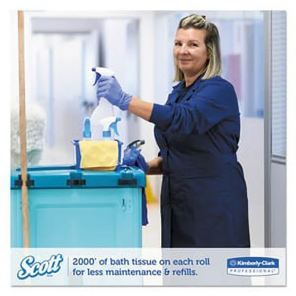 Scott Containers Essential JRT Extra Long Bathroom Tissue, 2 Ply, Wood