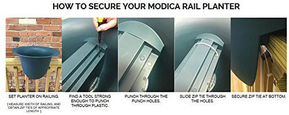 Modica Rail Planter 24