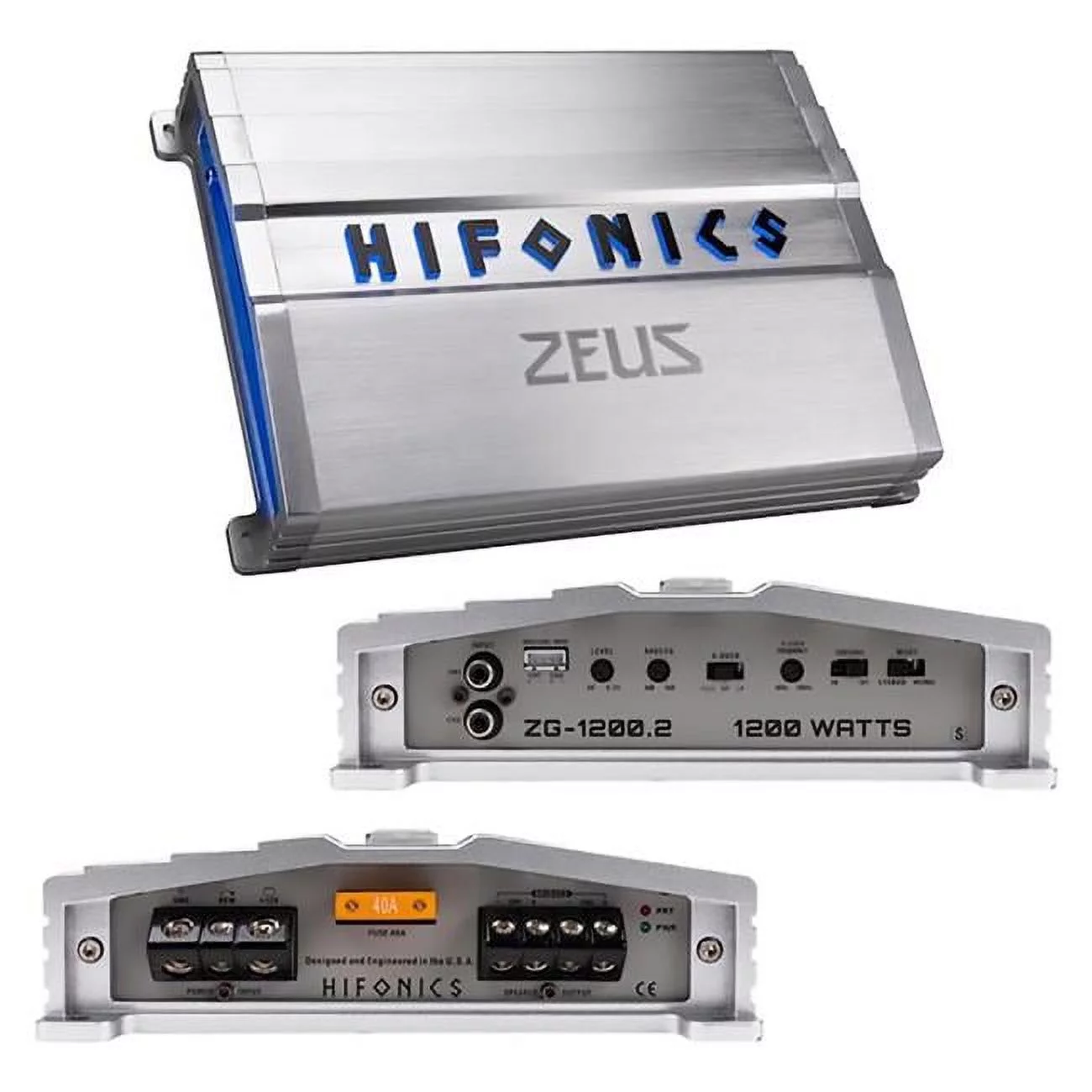 Hifonics Zeus Gamma Zg Series 1,200-watt Max 2-channel Class A/b Amp