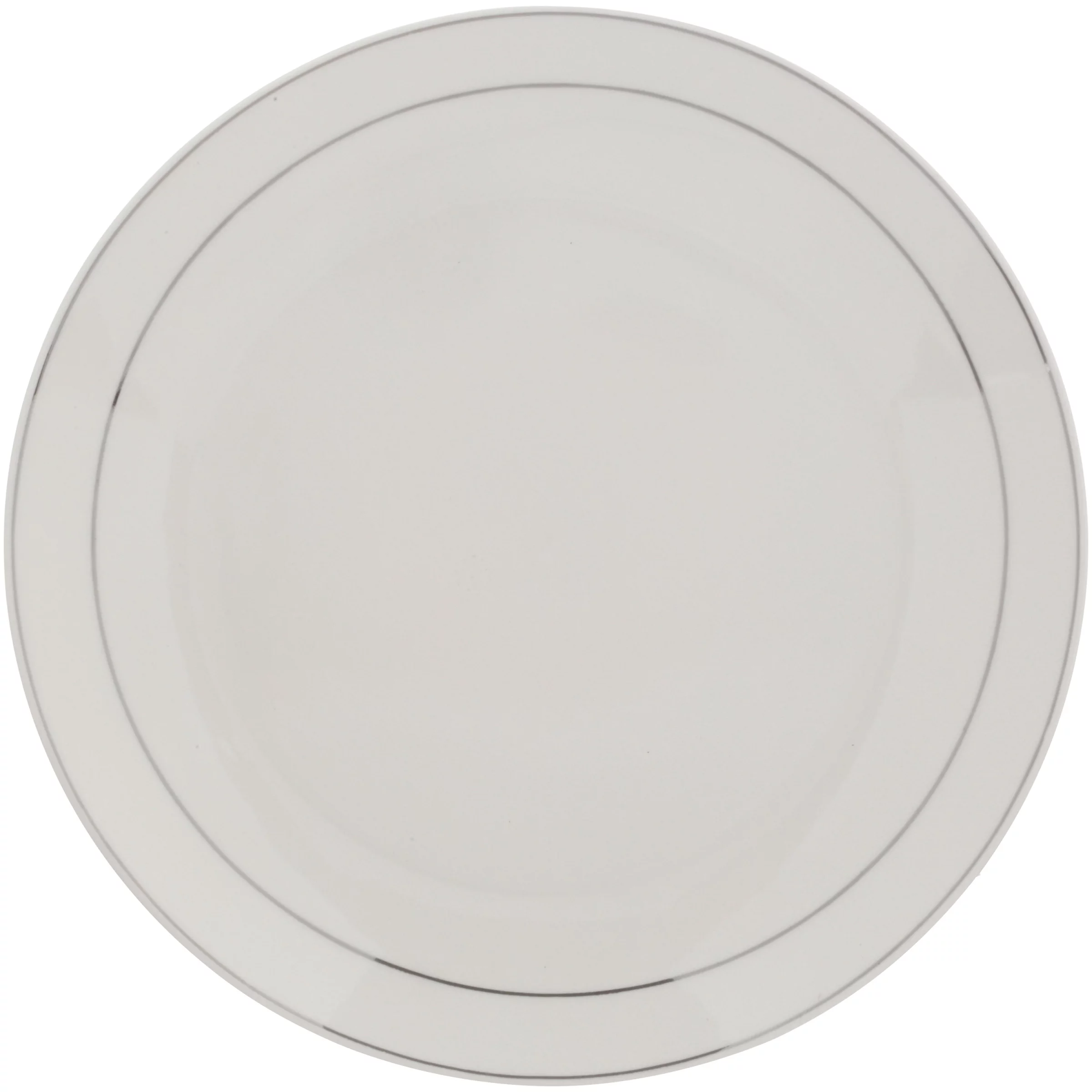 Gibson Home Platinum Moon 16 Piece Dinnerware Set, Sliver