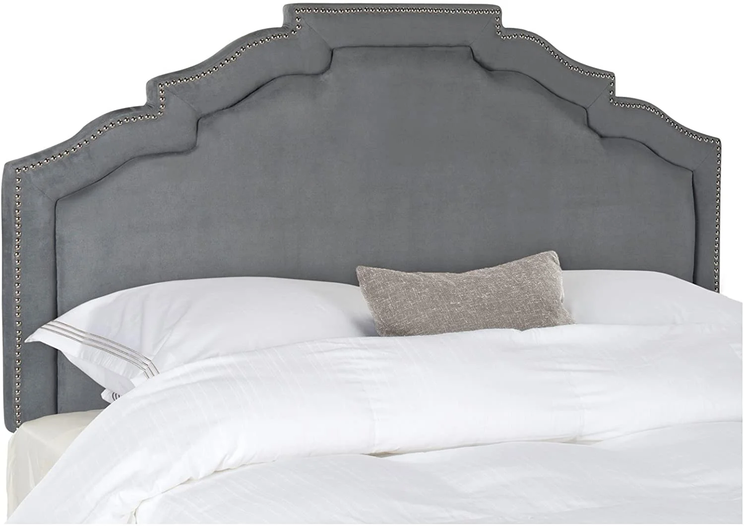 Mercer Collection Alexia Buckwheat Yellow Linen Headboard (Full)