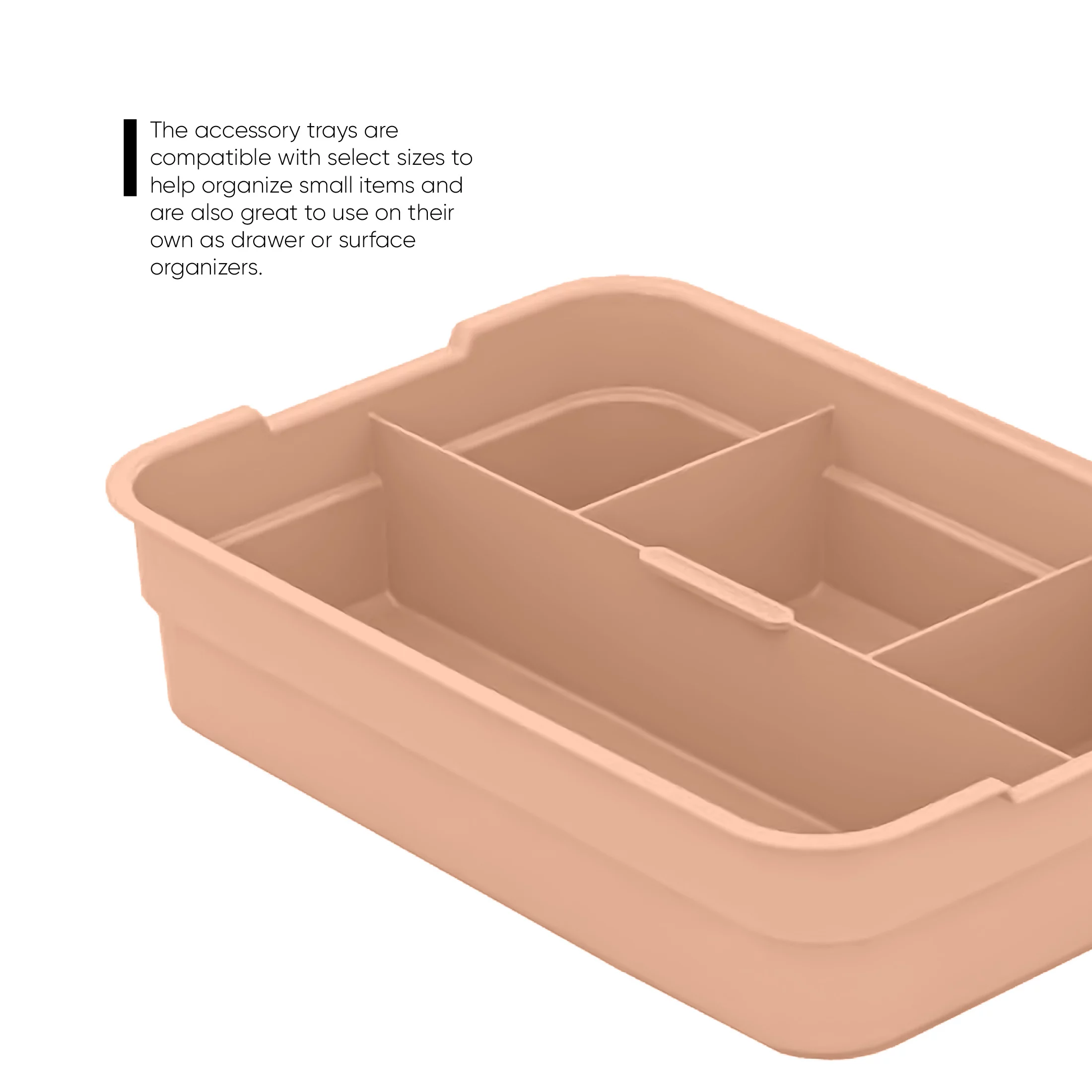 Pen + Gear 6.2-Quart Plastic Latch Storage Box File Organizer, Icy Peach
