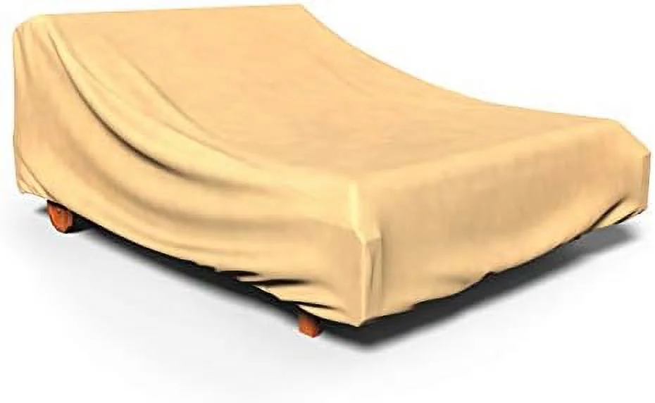 Empirepatio Classic Nutmeg Double Patio Chaise Lounge Cover, 32