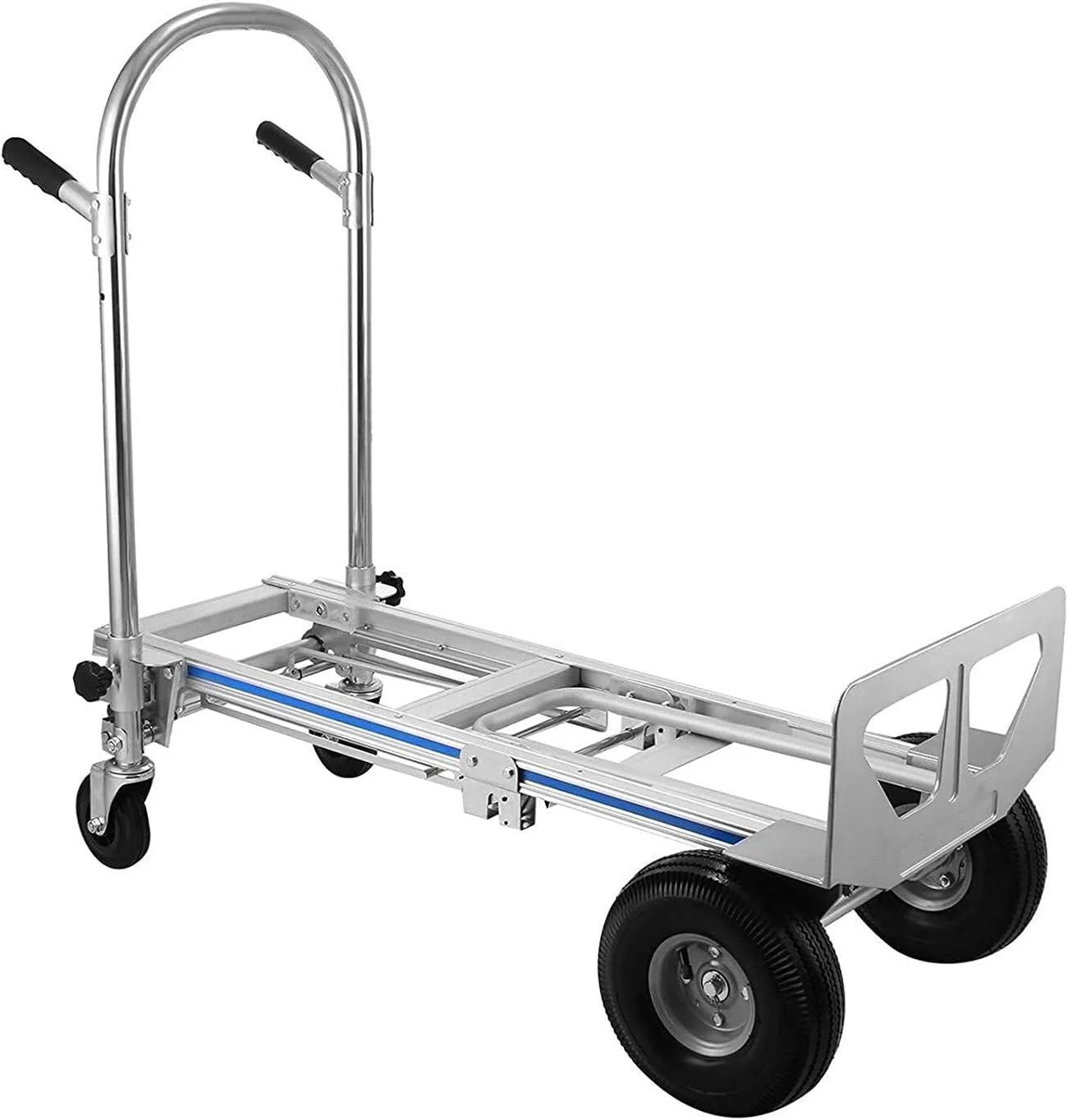 Folding Hand Truck 3 In 1 Convertible Hand Truck 770LBS Capacity Hand Truck 2 Wheel Dolly And 4 Wheel Cart With 10