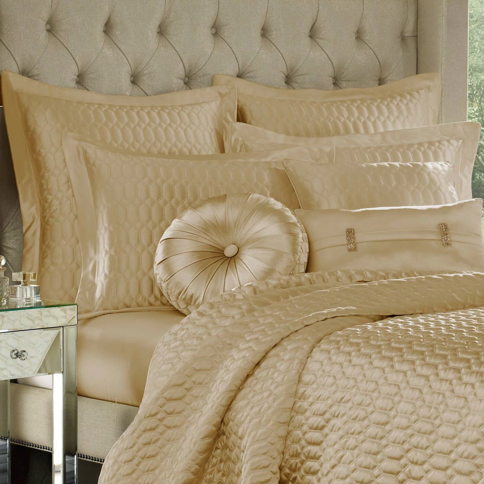 Saranda Satin Quilted Coverlet