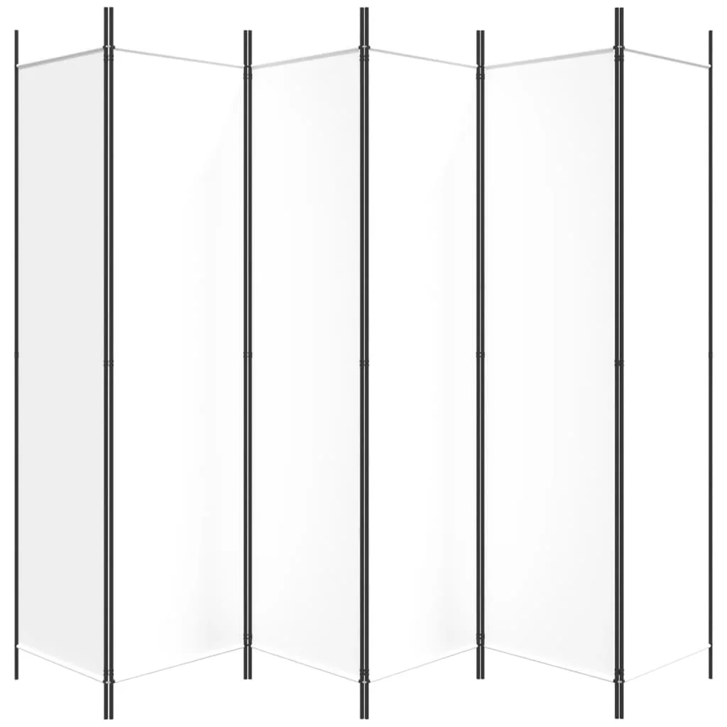 Anself 6-Panel Room Divider White 118.1