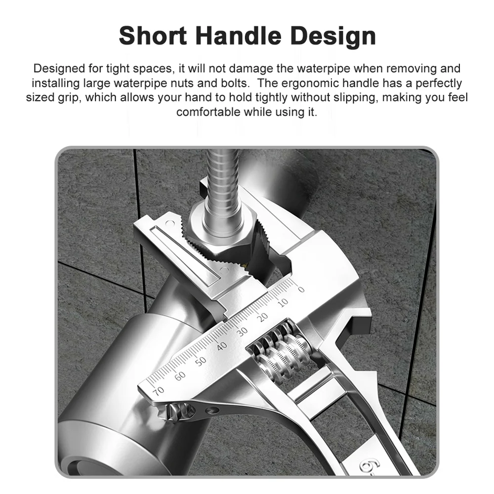 Wrench,Wrench 6-68mm Wrench Toilet Sink Wrench Adjustable Water Pipes Water Pipes Wrench Cousopo Toilet S Wrench Buzhi