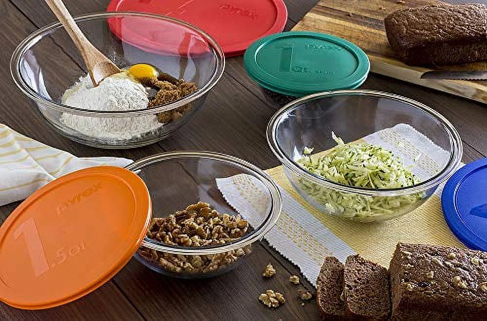 Pyrex Smart Essentials 8-Piece Mixing Bowl Set