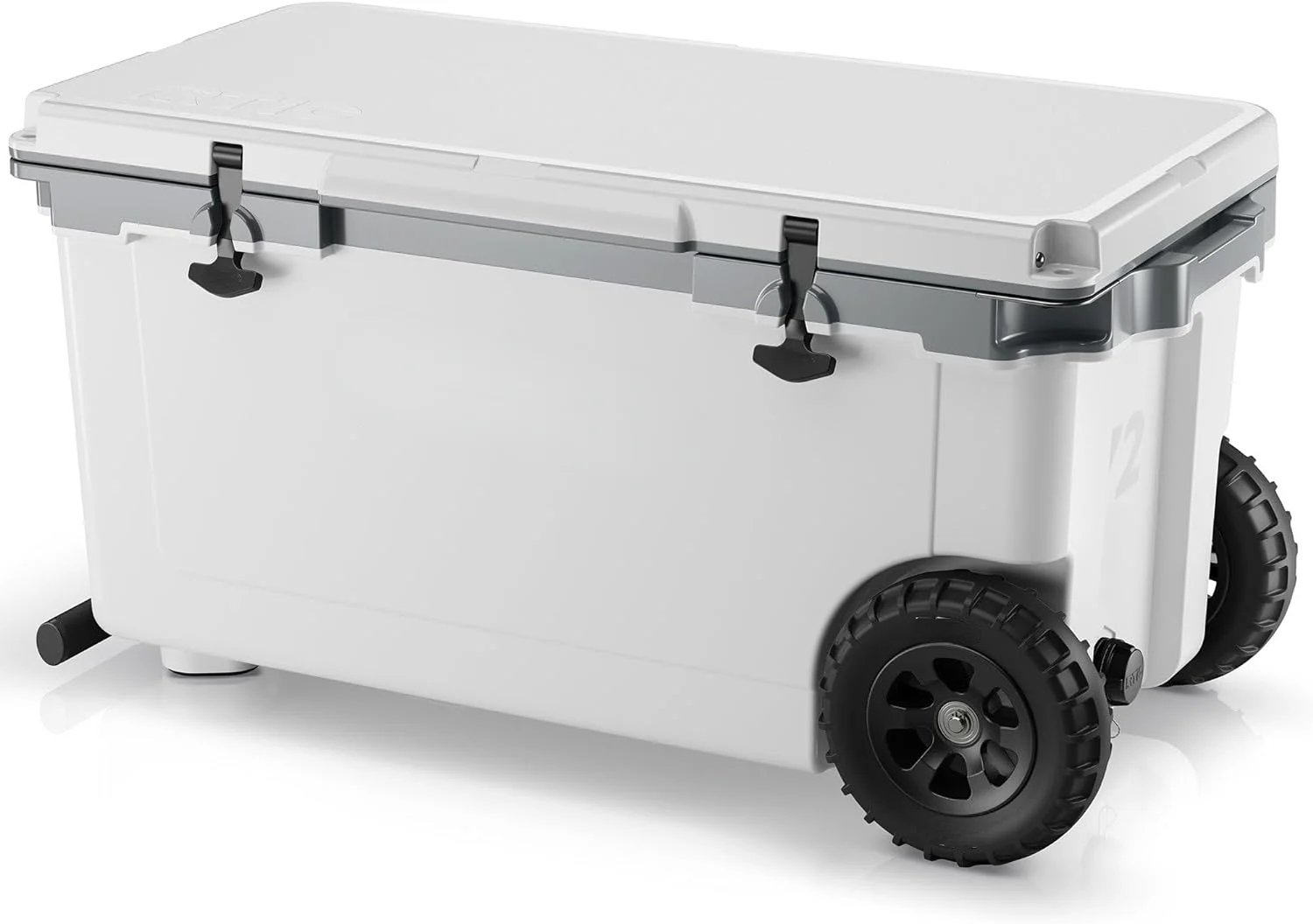 72 Quart Ultra-Light Wheeled Cooler Hard Insulated Portable Ice Chest Box for Beach, Drink, Beverage, Camping, Picnic, Fishing, Boat, Barbecue, 30% Lighter Than Rotomolded Coolers