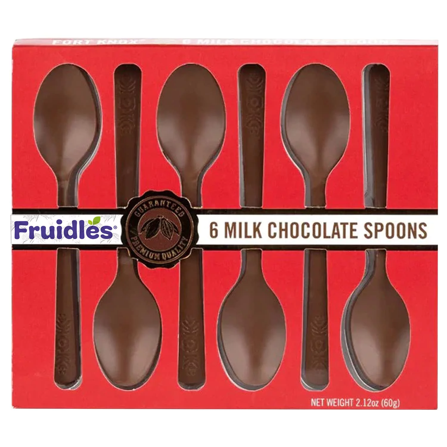 Milk Chocolate Spoons, Candy Hot Chocolate Stirring Edible Spoons, Gourmet Milk Cocoa Edible Spoon Stirrers, Non-Gmo, Dairy, 2.12 Oz (6 Spoons Per Box) (4-Pack)