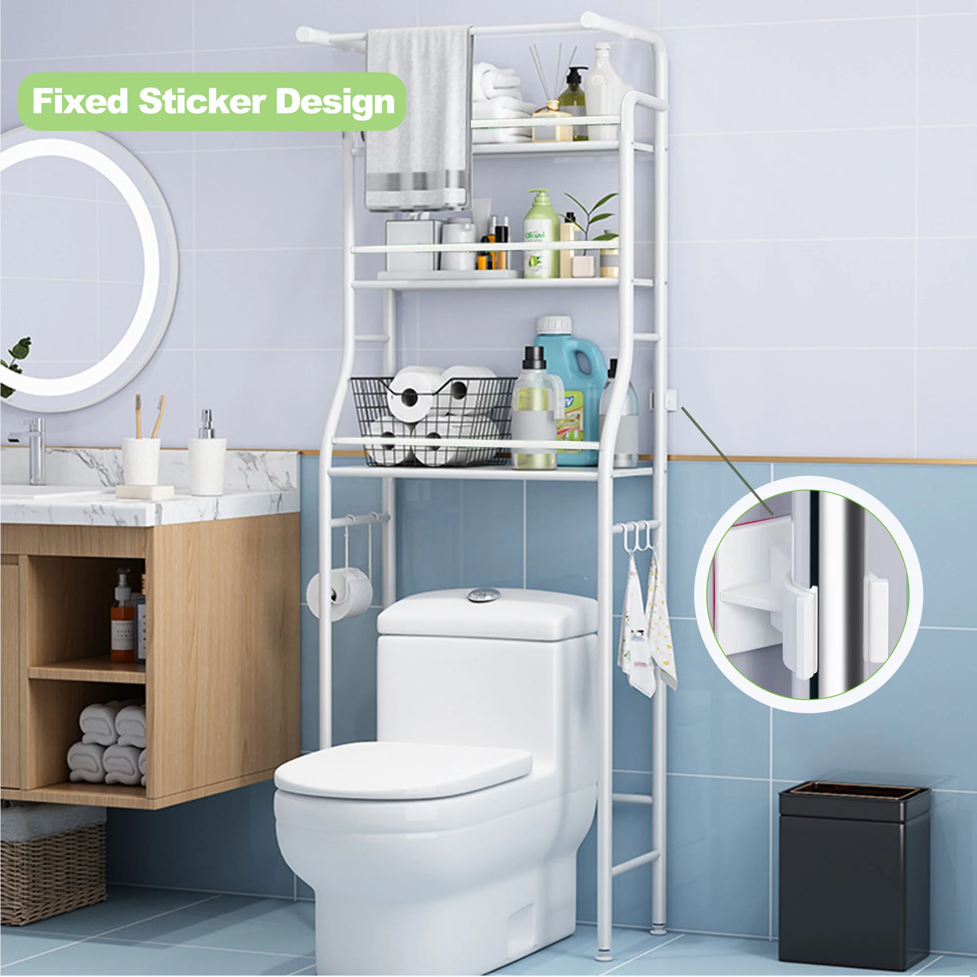 Over The Toilet Storage