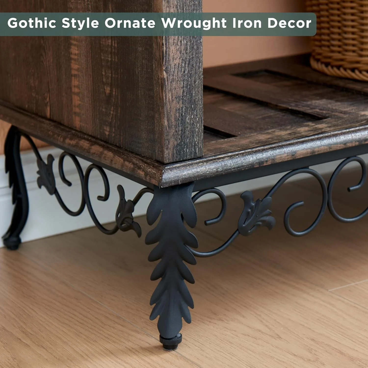 OKD Console Table, Narrow Entryway Table with 2 Drawer Storage Shelf Sofa Table Storage for Living Room, Entryway, Dark Brown