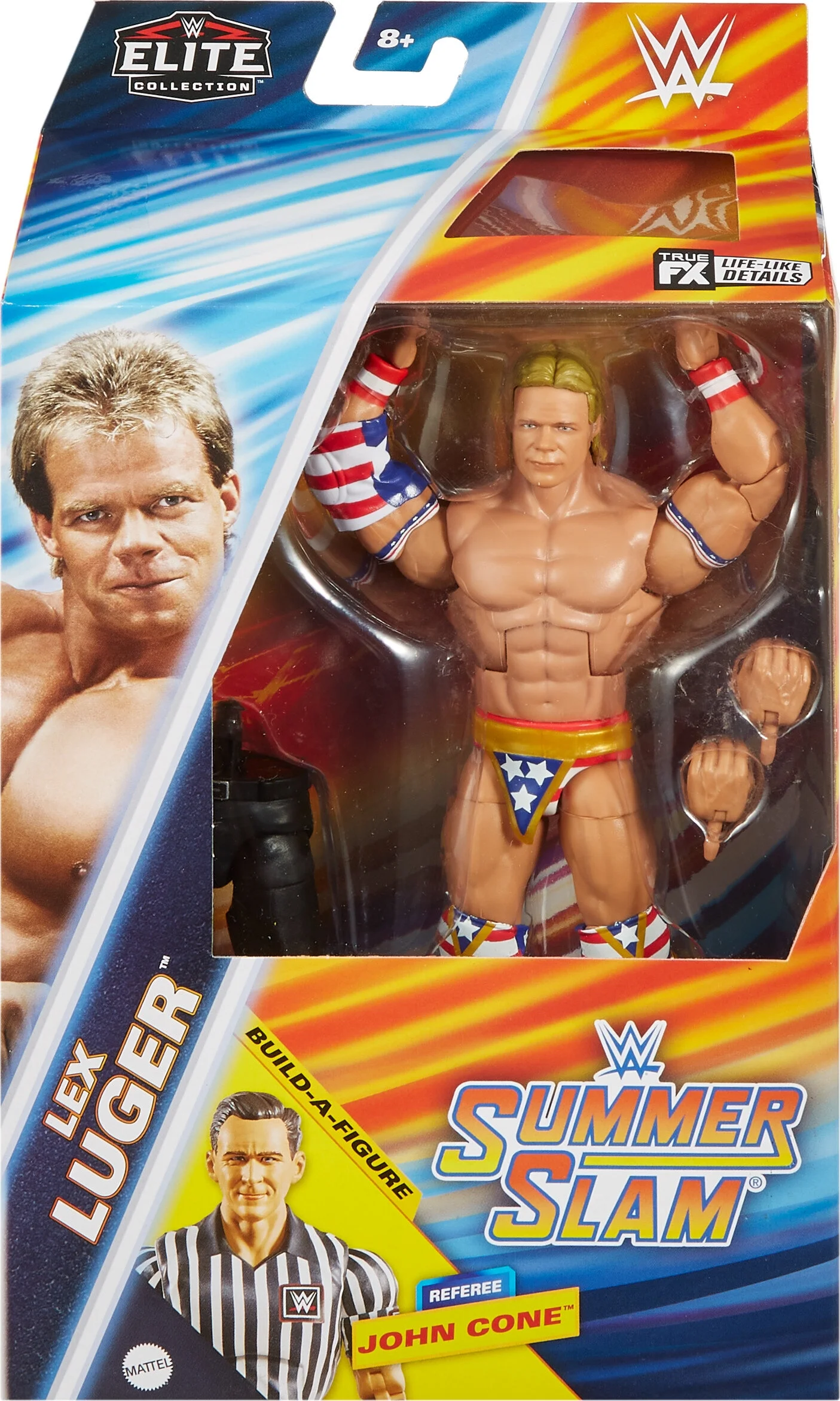 WWE Action Figure Elite Collection SummerSlam Lex Luger with Build-A-Figure