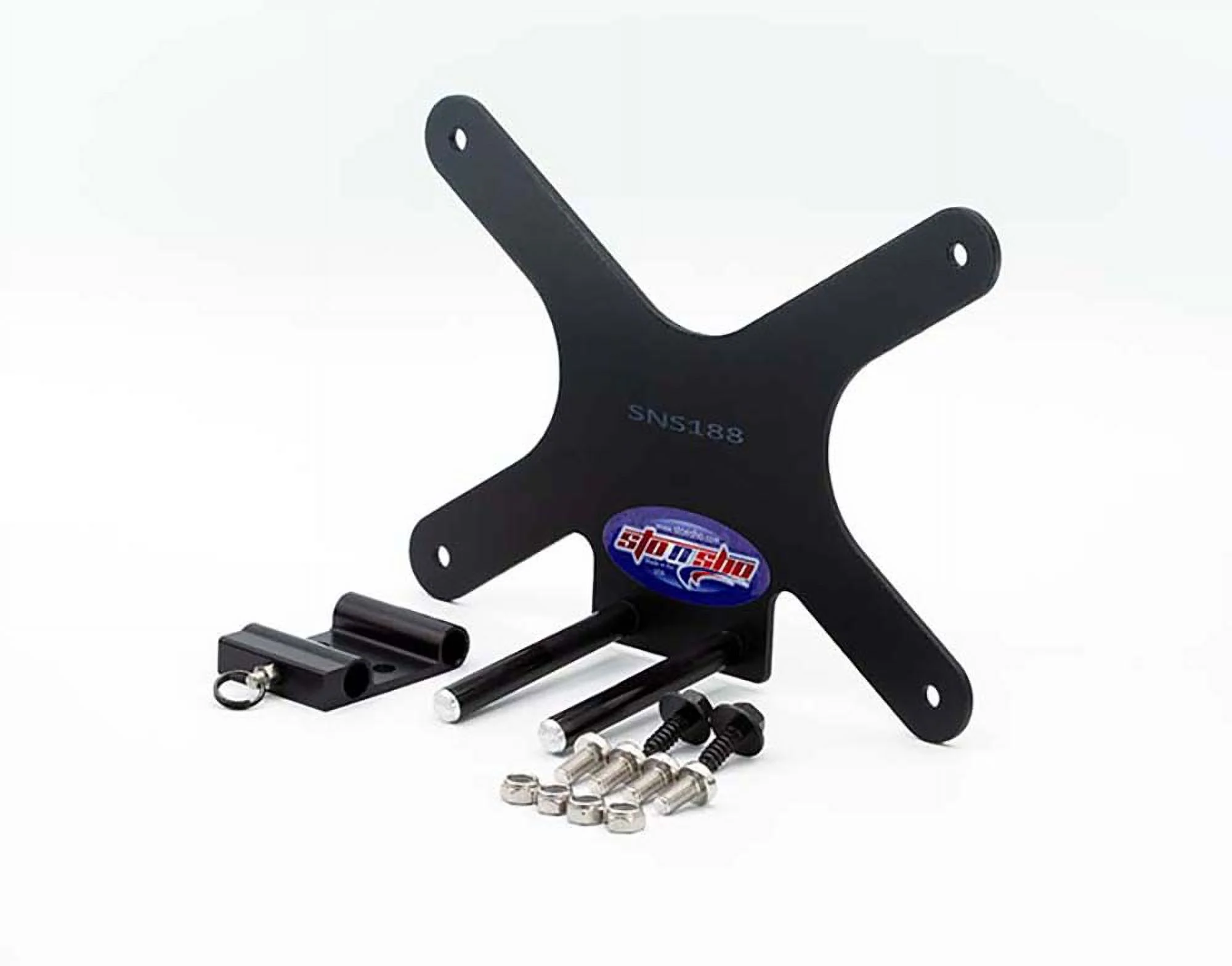 STO N SHO Front License Plate Bracket Compatible with 2019-2023 Cayenne/Cayenne S (except Turbo GT) without ACC(SNS188)
