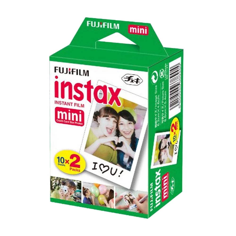 Fujifilm Instax Mini Instant Film for Instax Mini Camera Series 100 Exposures! Includes Bonus Xit Photo Peg Pins With Emoji Faces for Scrapbooking