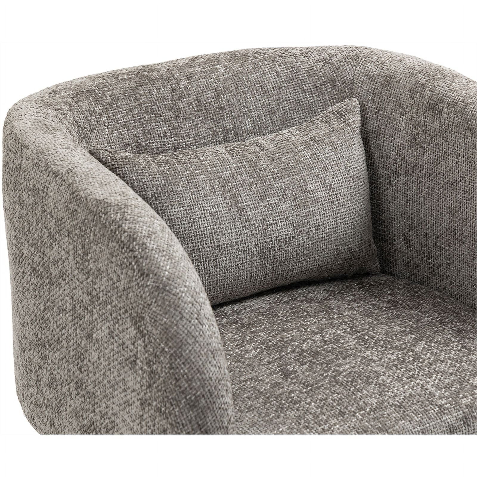 Meridian Furniture Sawyer Grey Chenille Fabric Accent Chair