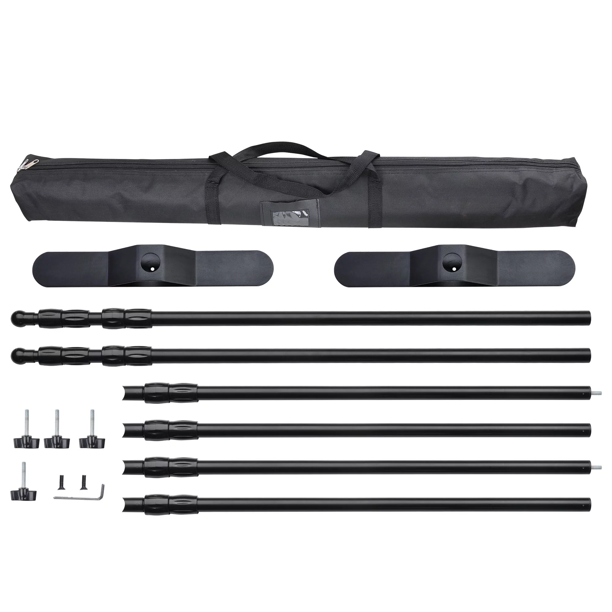 InstaHibit 10x8 ft Banner Stand Adjustable Step and Repeat Stand Expanding Trade Show Display Backdrop